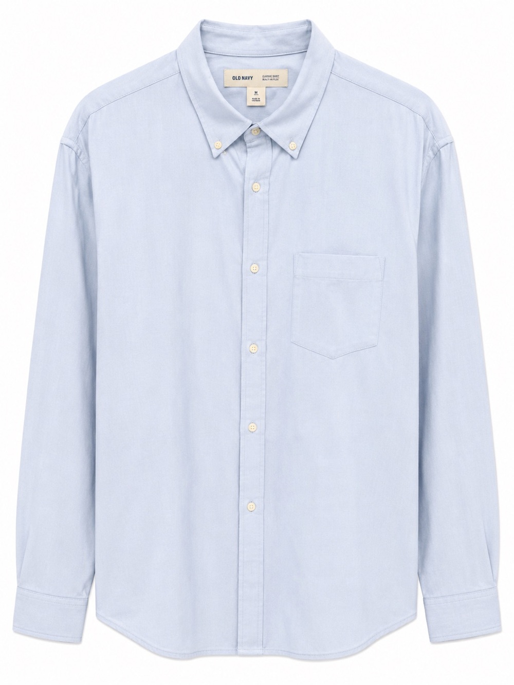 Old Navy Men's Pale Blue Button-Down Oxford Shirt - Picture 1 of 3